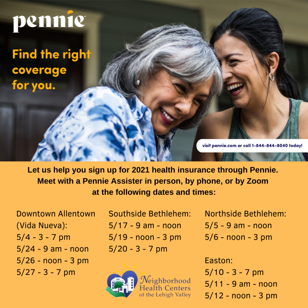 Pennie health insurance sign-up sessions start in May - Neighborhood